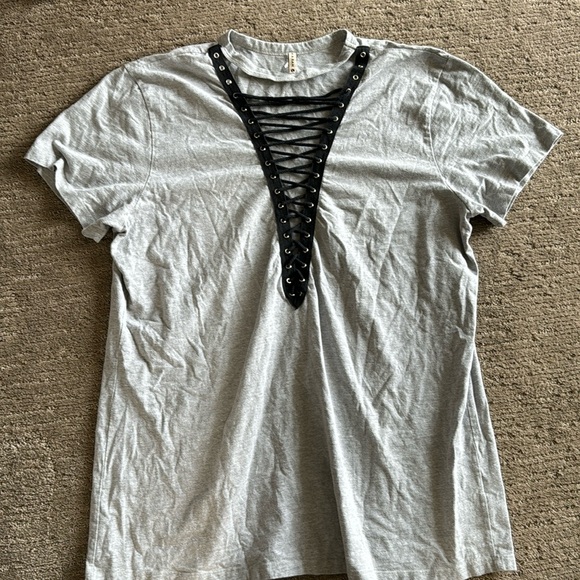 Emma & Sam Dresses & Skirts - Emma & Sam Lace Up T Shirt Dress